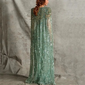 <span class=keywords><strong>Verde</strong></span> abiti <span class=keywords><strong>da</strong></span> sera di lusso Dubai con mantello in oro fucsia sirena in oro <span class=keywords><strong>da</strong></span> donna matrimonio formale festa di Gownlle adulti - Product Image 4