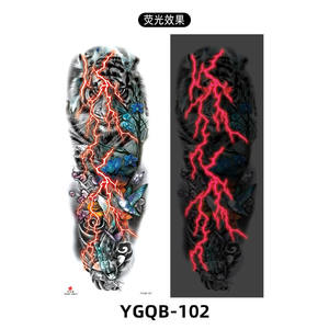Nuevas pegatinas <span class=keywords><strong>de</strong></span> <span class=keywords><strong>tatuaje</strong></span> fluorescentes <span class=keywords><strong>de</strong></span> brazo completo, diseño <span class=keywords><strong>de</strong></span> flor Artificial <span class=keywords><strong>De</strong></span> León impermeable <span class=keywords><strong>para</strong></span> hombres y mujeres, Cara <span class=keywords><strong>de</strong></span> papel Sexy <span class=keywords><strong>de</strong></span> larga duración - Product Image 5