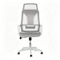Chaise de bureau ergonomique moderne à dossier mi-haut en maille, réglable en hauteur et pivotante, haut de gamme