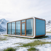 Outdoor 20ft 40ft Apple Cabin Wasserdichtes Isoliertes Vorgefertigtes Haus Anpassbares Mobiles Tiny Home