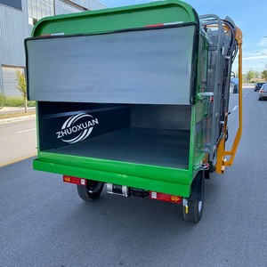 Camión de Saneamiento Eléctrico con Carga y Descarga Automática, Camión de Basura con Contenedor para Residuos Urbanos - Product Image 6