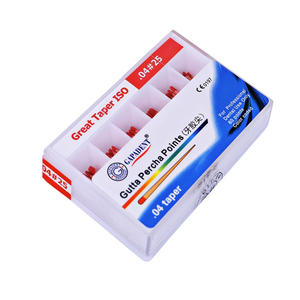 مواد طب الأسنان عالية الجودة بدرجات انحدار 02 و04 و06 # 15 # 20 نقطة من الغوتا بيرشا لعلاج قنوات الجذور في طب الأسنان - Product Image 2