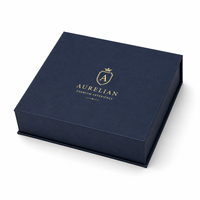 Caja de Regalo Magnética de Lujo Personalizada con Inserto de Espuma, Empaque de Cartón Rígido con Logotipo en Lámina Dorada
