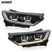 Projecteur LED JUSHUN pour Volkswagen Passat B8 2017-2019, avec feux de jour LED améliorés et clignotants séquentiels