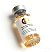 Étiquette autocollante personnalisée pour flacon de médicament en verre 3ml 10ml, résistante à la chaleur, écologique, durable, en PVC inscriptible, emballage robuste