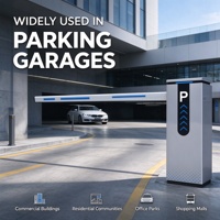 Système de contrôle d'accès automatique pour véhicules par RFID avec barrières de stationnement en métal pour parcs de stationnement et barrières de circulation