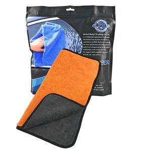 Serviette en microfibre ultra-absorbante à poils épais pour le lavage de voiture, séchage rapide, sans peluches, en polaire corail - Product Image 1