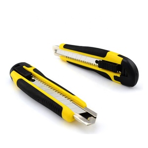 Couteau en papier ABS + TPR, lame utilitaires de 18mm, avec manche, approvisionnement d'usine, pièces - Product Image 2