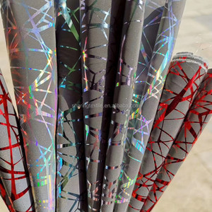 Vải Phản Quang 100% <span class=keywords><strong>Polyester</strong></span> Hive Faveolate Cobweb In Hình Ba Chiều Cầu Vồng Óng Ánh Retro Cho Áo Khoác Thời Trang - Product Image 2