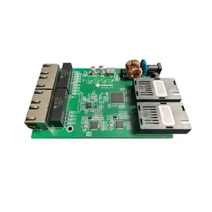 Xallcom 2 GE SFP 4 GE銅産業用LANネットワークスイッチボード