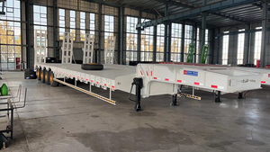 <span class=keywords><strong>Semirremolque</strong></span> de plataforma baja de 3 ejes con <span class=keywords><strong>cuello</strong></span> de <span class=keywords><strong>cisne</strong></span> de acero, plataforma de carga de 17000 mm, placa diamantada de 4 mm - Product Image 6