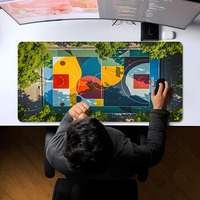 Terrain de basket coloré élégant PC tapis de souris de jeu Gamer tapis Teclado tapis ergonomique tapis ordinateur portable bureau tapis 900X400