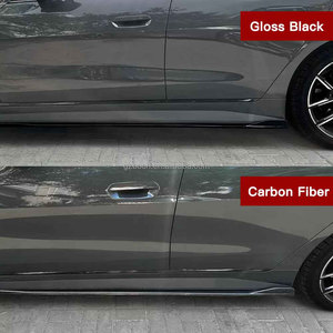 Faldones Laterales de Fibra de Carbono G22, Faldón Lateral Negro Brillante G22 AC para <span class=keywords><strong>BMW</strong></span> Serie 4 G26, Faldones Laterales de Fibra de Carbono Negros - Product Image 4