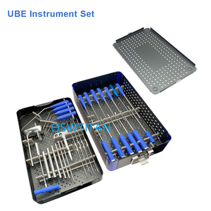 Set di strumenti a tubo spinale biportale unilaterale autoclavabile strumento endoscopico con vaschette sterilizzanti in acciaio inox - Product Image 2