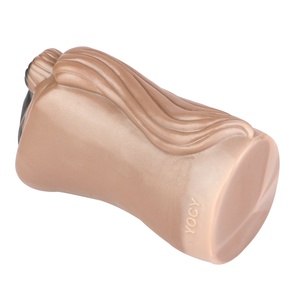 Nuevo Masturbador Masculino de Silicona Suave con Doble Canal, Moldeado en Forma de Vagina y Glúteos de Caballo, Copa de Estimulación Manual - Product Image 1