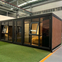 Maison conteneur extensible de 10 pieds avec salle de bain, chambre et cuisine pour habitation, hôtel, appartement, usage en station balnéaire, maison conteneur préfabriquée
