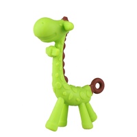 Meilleures ventes 2024 Jouets Babi Animal Girafe Sucette en silicone pour bébé poussette bébé enfants