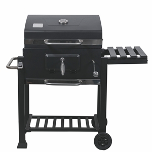 DE LUXE Barbecue Rettangolare di Lusso a Carbone con Coperchio, Telecomando e Sensore di Sicurezza per la Deaunazione dell'Ossigeno, Dimensioni 116X56X109 - Product Image 3
