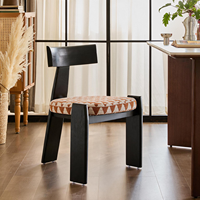 Chaises de salle à manger de style français, modernes, en velours blanc ciré, avec dossier, pour la maison, le bureau ou l'îlot de cuisine, design de créateur
