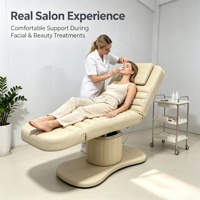 Table de massage électrique de luxe pour cils et visage, design moderne et minimaliste, pour salon de beauté
