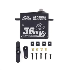 AGFRC A80BHSW V2 Upgrade Structure 36KG High Torque 0.071S Hi-Speed Waterproof 1/10 Scale Digit for RC 1/10 Scale Cars/Airplanes