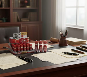 Flacone di inchiostro per penna stilografica Saniye L1377, ricarica per scrittura, colore rosso, per uso scolastico e in ufficio - Product Image 2