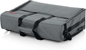 Échantillon gratuit Trousse de maquillage avec 2 pochettes amovibles et séparateurs détachables et fabriquée en nylon robuste - Product Image 5