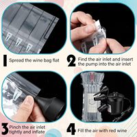 Haute qualité écologique PE recyclable étanche gonflable colonne d'air sac rouleau antichoc Film protecteur bouteille de vin