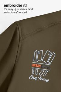 Cappotto da Chef personalizzabile da uomo con collo dritto e 8 tasche funzionali per ristoranti di fascia alta hotel scuole di cucina - Product Image 5