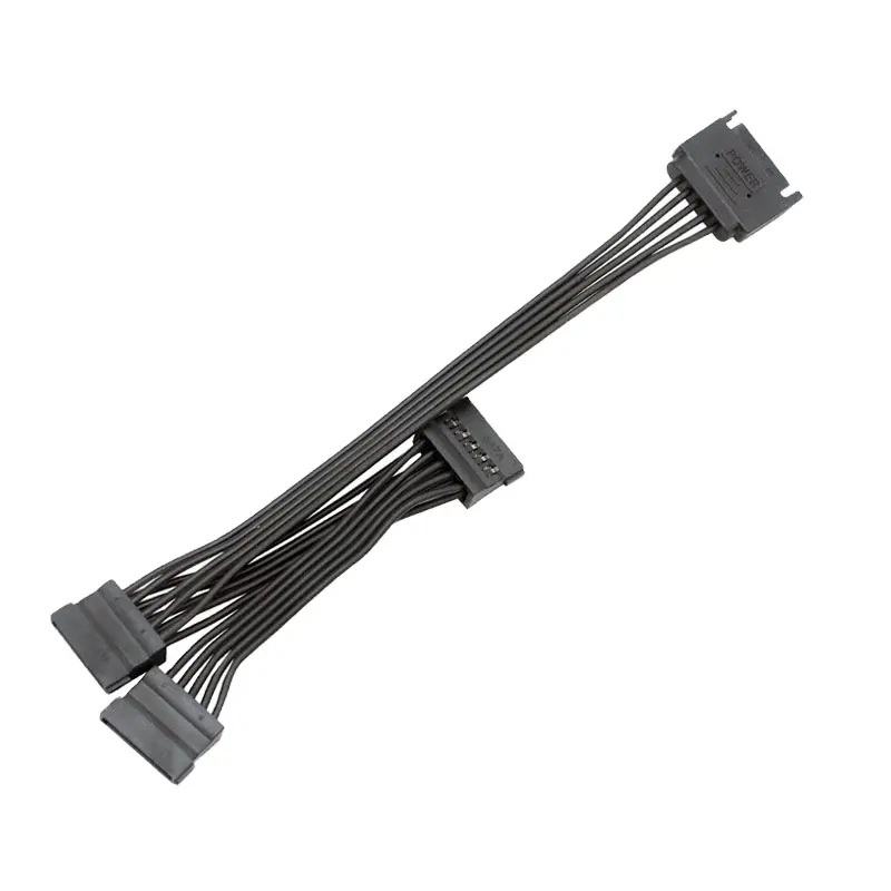 SATA da 1 a 5 SATA da 15pin cavo di alimentazione del disco rigido cavo Splitter per PC fai da te a 15pin potenza 60Cm