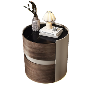 Mesita <span class=keywords><strong>de</strong></span> <span class=keywords><strong>Noche</strong></span> <span class=keywords><strong>de</strong></span> Lujo Asequible Normcore Estilo Italiano <span class=keywords><strong>de</strong></span> Alta Gama 2025 para Dormitorio, <span class=keywords><strong>Diseño</strong></span> Moderno y Sencillo en Madera Maciza - Product Image 5