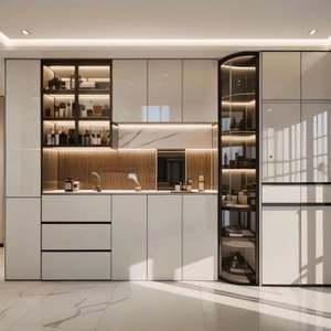 Huipinju Brand Eco-Friendly <b>Wood</b> Panel <b>Wine</b> Cabinet with Modern Minimalist Design Easy Assembly Home Furniture <b>Wine</b> <b>Racks</b> - Product Image 1