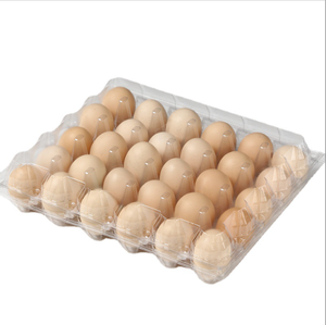 Clear PET blister plastic clamshell egg packaging tray egg packing box