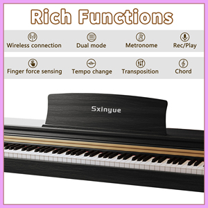 Teclados Musicales, <span class=keywords><strong>Piano</strong></span> Electrónico, <span class=keywords><strong>Piano</strong></span> Eléctrico de 88 <span class=keywords><strong>Teclas</strong></span>, <span class=keywords><strong>Piano</strong></span> <span class=keywords><strong>Digital</strong></span> Vertical - Product Image 2