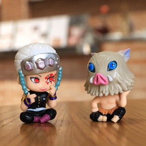 Set de 8 Figuras de Rengoku Sentado y Haciendo Sentadillas, <span class=keywords><strong>Tanjiro</strong></span>, Nezuko, Zenitsu, Figuras de Anime, Colección de Modelos, Decoración de Escritorio, Regalo para Fans - Product Image 4