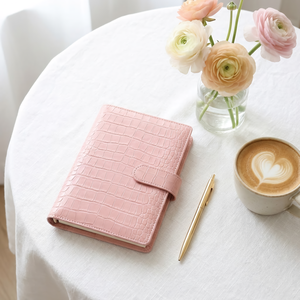 Carnet de notes vintage en cuir A5 avec reliure à 6 anneaux pour l'écriture, les voyages, les cadeaux, logo personnalisé, OEM/ODM, vente en gros - Product Image 1