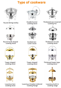 Ensemble chauffe-plats en acier inoxydable ensemble de chauffe-plats pour buffet d'hôtel et de restaurant - Product Image 4