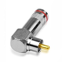 Connecteur coudé type L RCA à Angle droit de 90 degrés, 12 pièces, sans soudure, câble AV pour audio-vidéo
