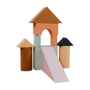 Conjunto de Brinquedos Educacionais DIY em Forma de Animais, Seguro para Brincar, 30 Blocos de EVA para Construção de Casa com Tema Esportivo, Unissex - Product Image 3