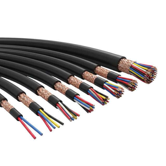 Low Capacitance Oxygen-Free Copper Computer Signal Cable PE Insulated Total Individual Shield Customizable Size DJYPVP