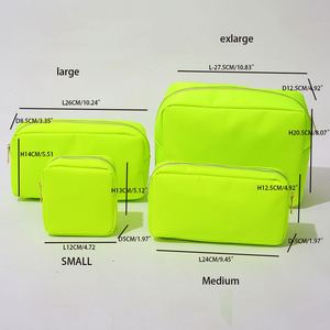 Custom Eco-Friendly Nylon Chenille Makeup Bag with Greek & Sorority Letters Multi-Color Water Resistant Lightweight Travel Bag - Product Image 6