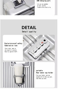 กระเป๋าเดินทางเด็กแบบล้อลากทันสมัย ขายส่ง พร้อมล้อหมุน ล็อคได้ มีที่วางแก้ว ทนทาน น้ำหนักเบา ขนาดใหญ่ - Product Image 5