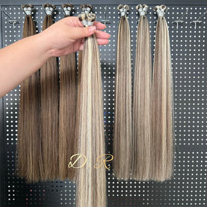 2025 meilleure vente Remy cuticule aligné cheveux génie trame non transformés <span class=keywords><strong>russe</strong></span> Extensions de cheveux génie trame Double trame - Product Image 1