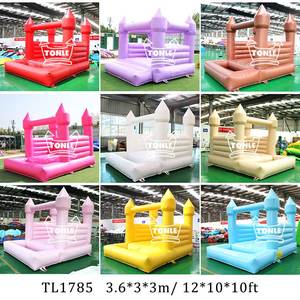 Mini buttafuori bianchi casa di rimbalzo scivolo d'acqua castello di salto gonfiabile casa di rimbalzo di nozze bianca con <span class=keywords><strong>fossa</strong></span> di palla per il noleggio di feste - Product Image 3