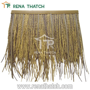 Toit de chaume en paille de blé artificielle résistant au feu et à protection UV Gazebo de palmier à toit de chaume en <span class=keywords><strong>gazon</strong></span> synthétique - Product Image 3
