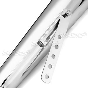 Universal <b>Motorcycle</b> <b>Exhaust</b> Pipe Cafe Racer Modified Tail <b>Exhaust</b> <b>System</b> with Sliding Bracket Matte for Honda/Yamaha/Suzuki - Product Image 5