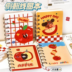 Cuaderno de dibujos animados de alto valor para estudiantes, página para colorear A7, hebilla de bobina en espiral, encuadernación de hojas sueltas, Bloc de notas de regalo para estudiantes - Product Image 4