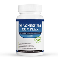 YAOJISZ OEM Magnesium Glycinate Kapsul 120mg Relaksasi Otot Peningkatan Daya Ingat Dukungan Tidur Nyenyak Lembut dan Aman