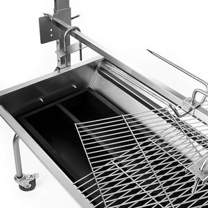 Gril à charbon de bois en acier inoxydable pour agneau, <span class=keywords><strong>poulet</strong></span> et porc, four rotatif pour rôtir l'agneau - Product Image 2