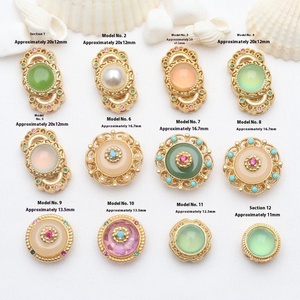 Bracelet de perles de sable incrustées d'or ancien avec perles intercalaires en zircon œil de chat et pierre de lune, composants de bijoux - Product Image 6